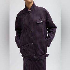 Tibi Jules Belted Bomber